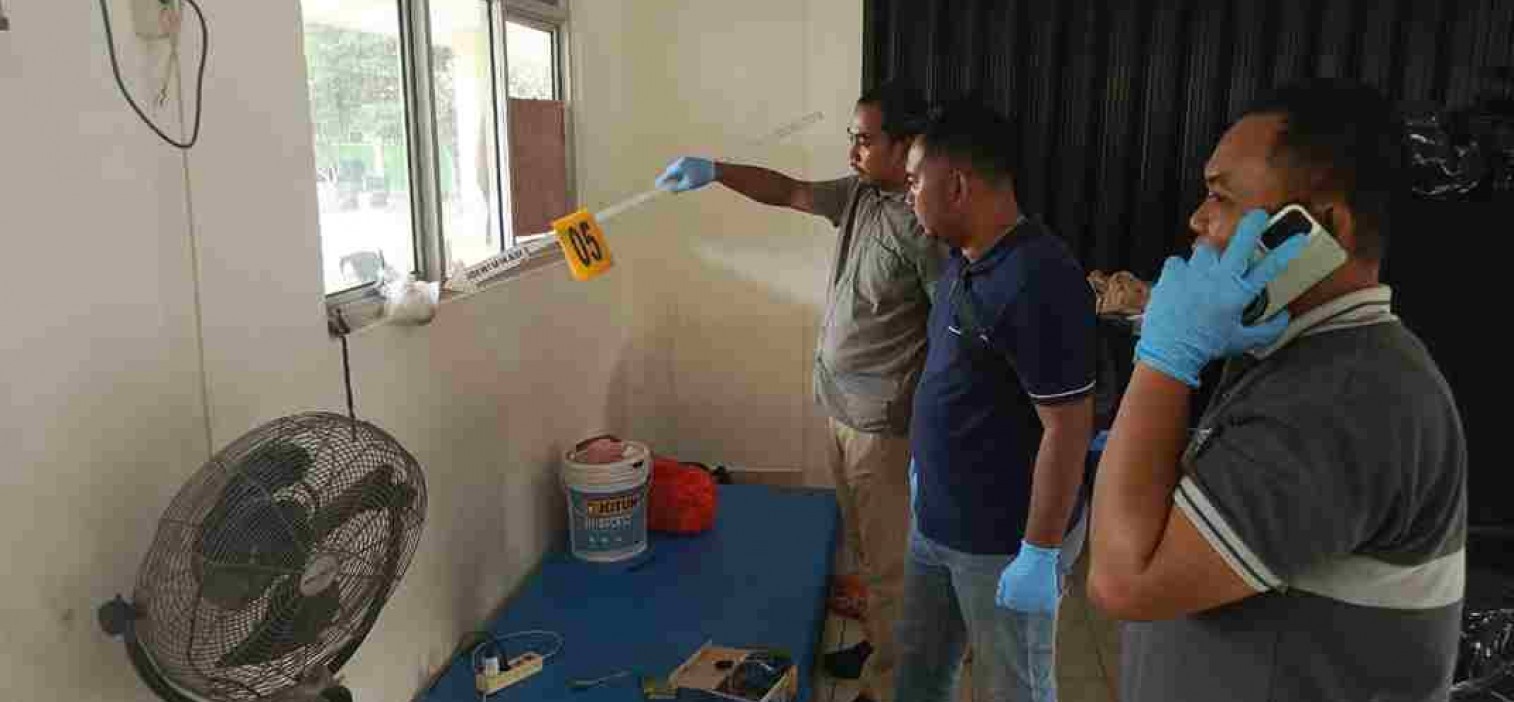 Polres Bangka Tengah Tangani Penemuan Mayat di Sekolah SMPN 1 Desa Trubus