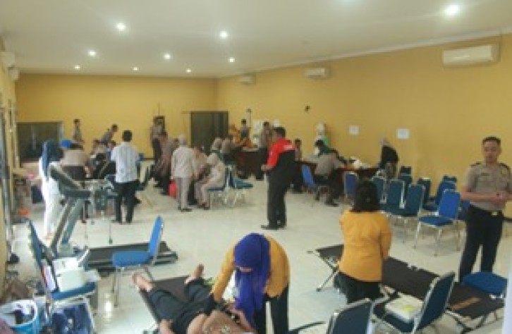 Personil Polres Bateng Jalani Pemeriksaan Kesehatan