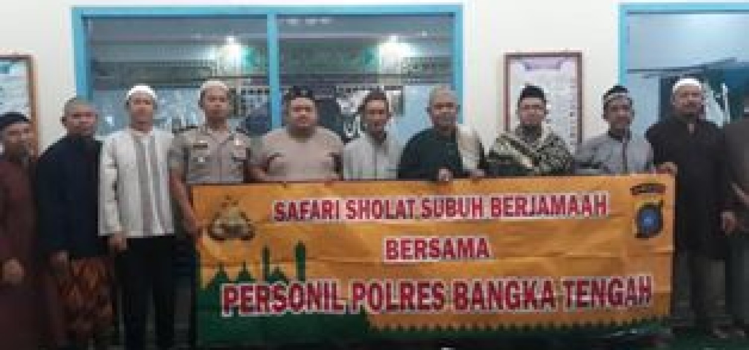 Polres Bateng Giatkan Safari Sholat Shubuh Berjamaah Dimasjid