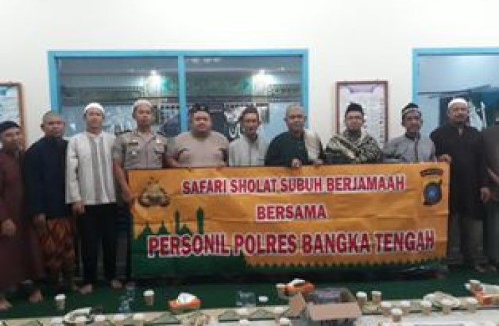 Polres Bateng Giatkan Safari Sholat Shubuh Berjamaah Dimasjid
