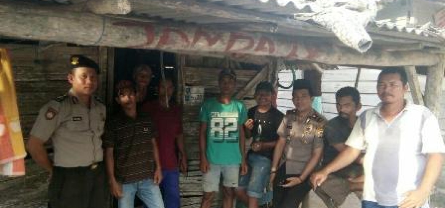 Kapolsek Lubuk besar Sambang Kamtibmas Ke kampung nelayan