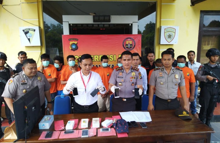 Dalam Satu Bulan Polres Bateng dan Jajaran Ungkap 7 Kasus Kriminal
