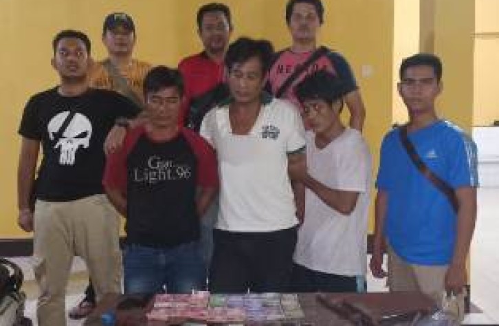 Residivis kambuhan dibekuk Team Opsnal Polsek  Koba setelah berhasil menggondol sahang 200 Kg