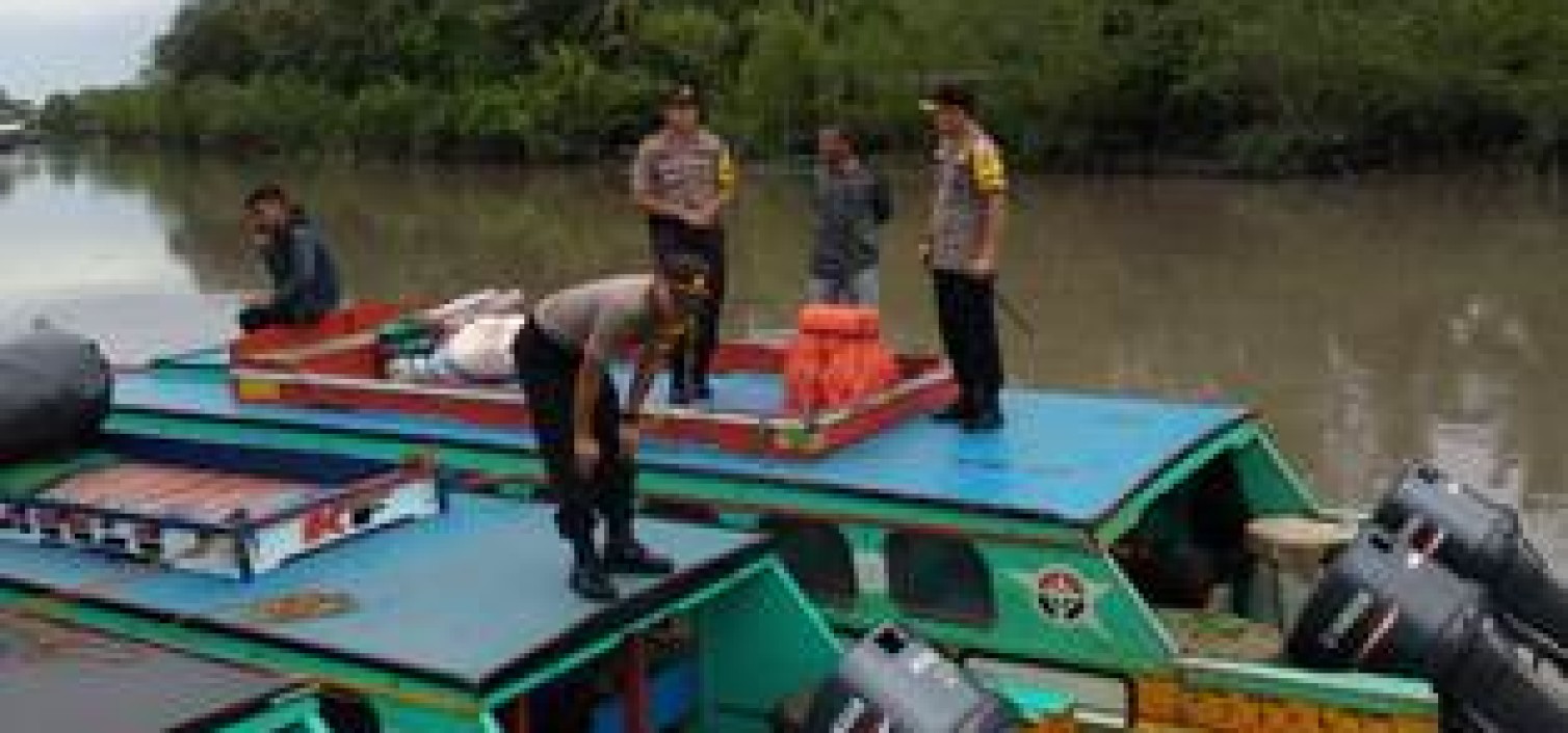 kapolres Bateng Pantau Langsung Pemudik Dari Pelabuhan Sungai selan