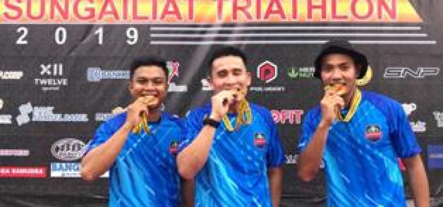 Kapolres Bateng Ikut Berkompetisi Di Sungailiat Triathlon 2019