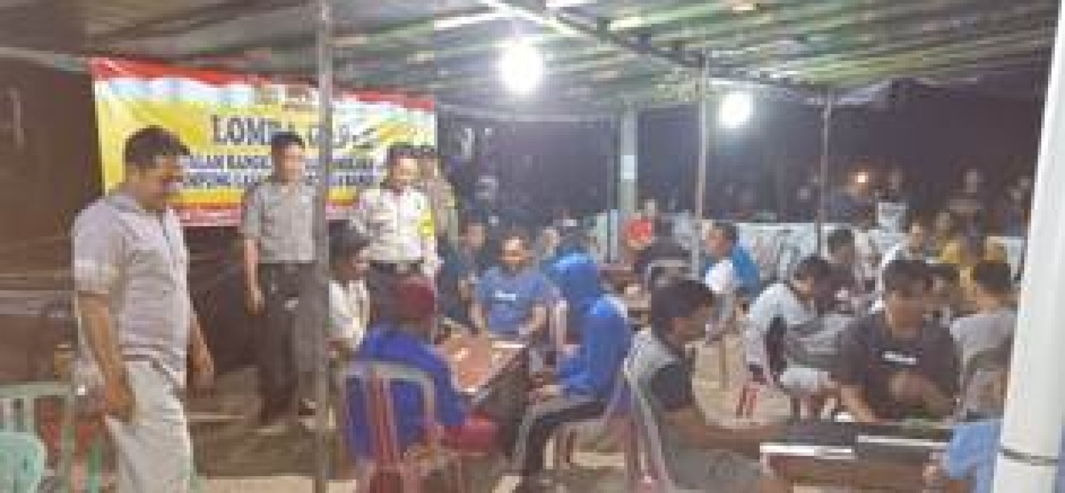 Polres Bangka Tengah Gelar Lomba Gaple Di Kampung Tertib Lalu Lintas