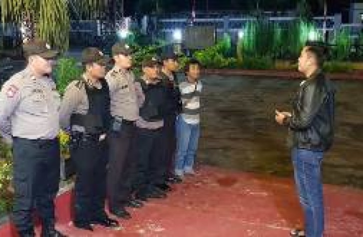 Cegah Kejahatan Penyakit Masyarakat, Polsek Sungai selan Gencar Patroli Malam