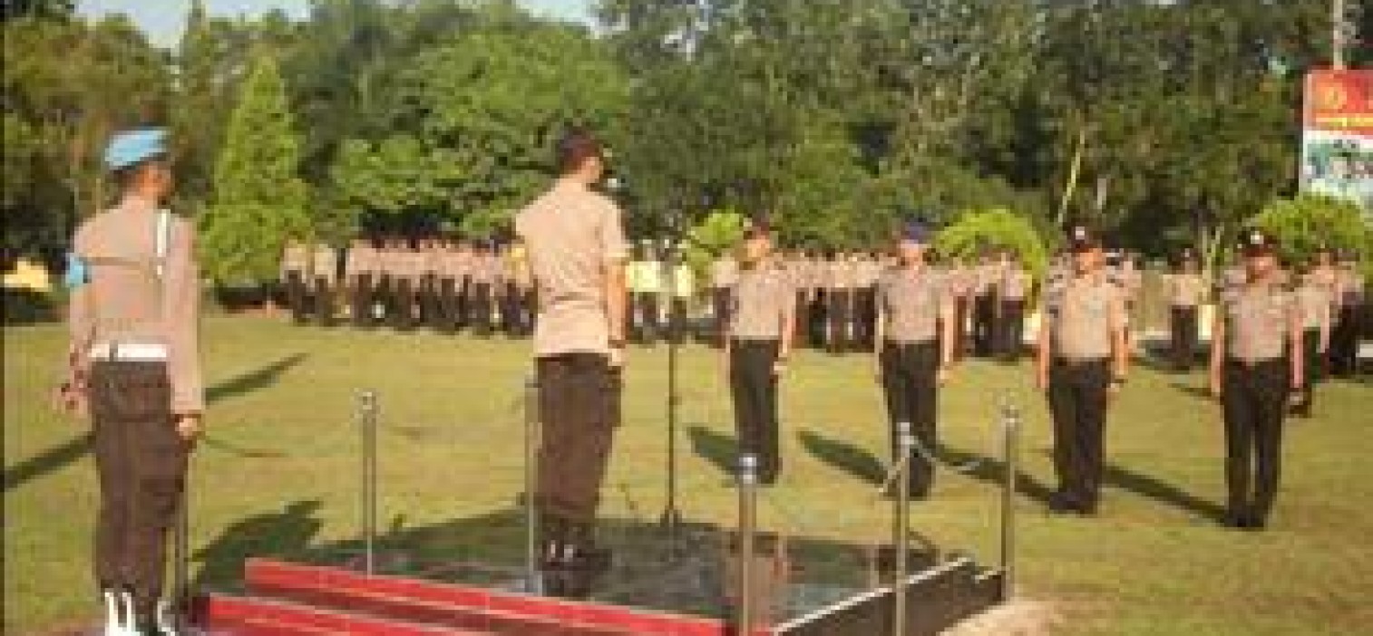 Sebanyak 38 Personil Polres bangka tengah Naik Pangkat