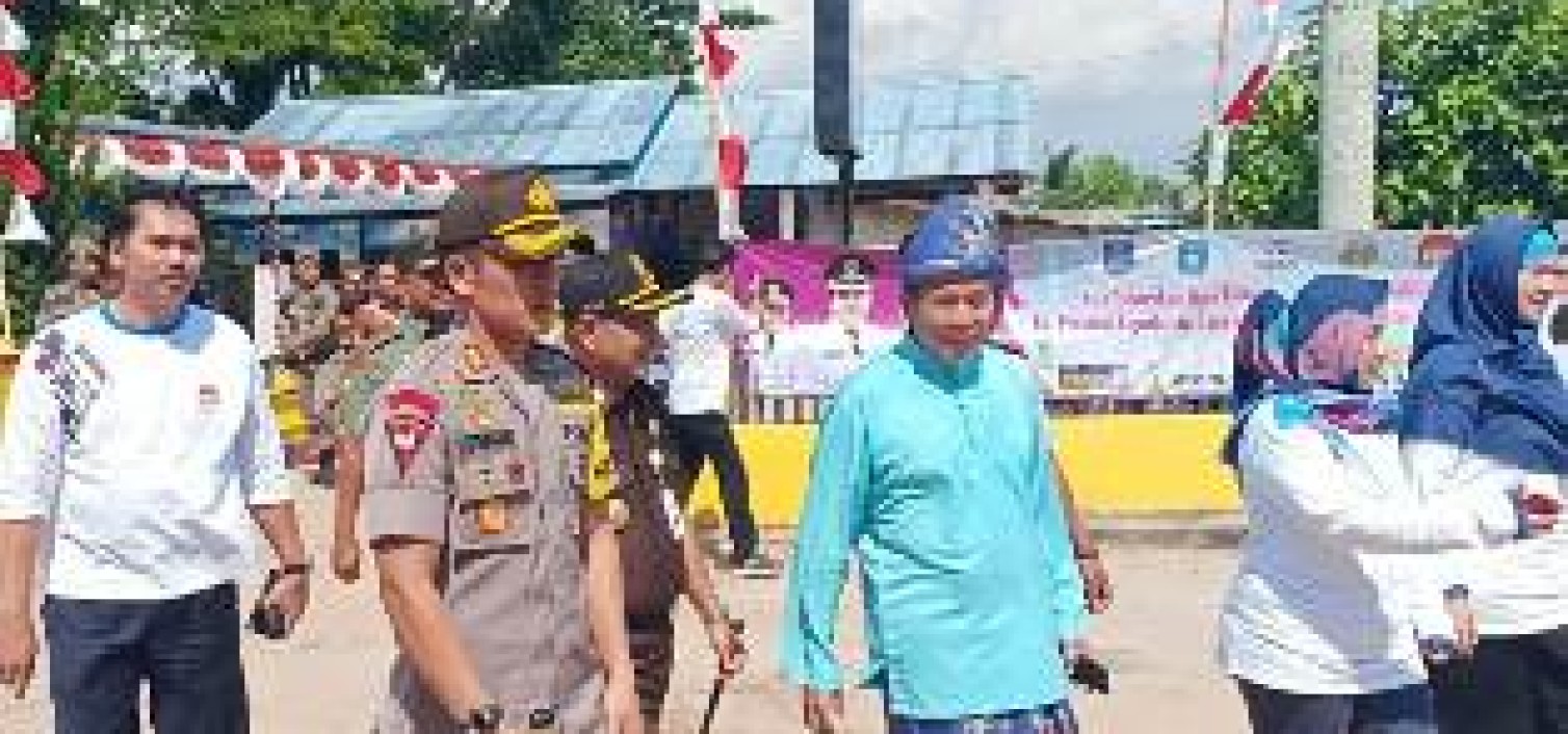 55 Personil gabungan Polres Bangka Tengah dan Polsek Koba Amankan Harganas ke-XXVI