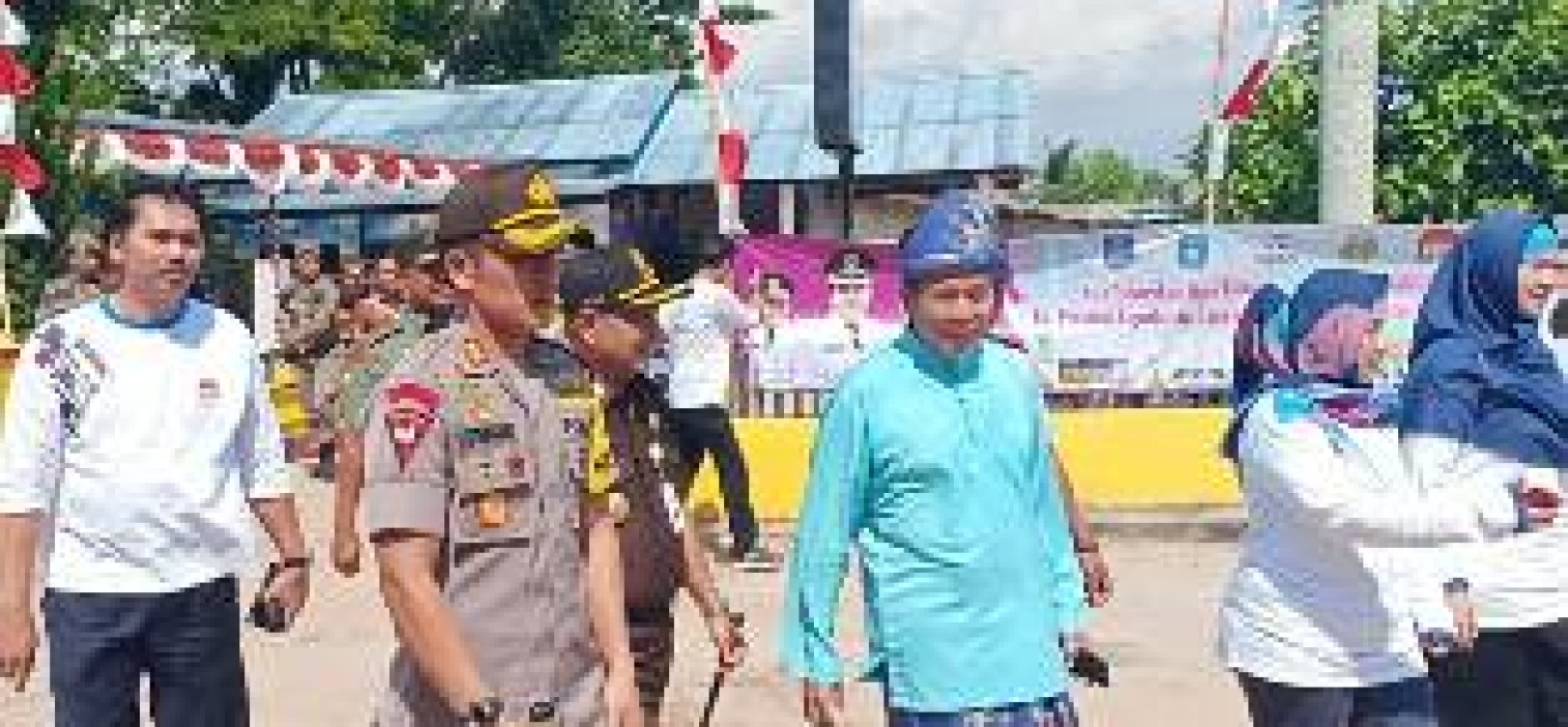 55 Personil gabungan Polres Bangka Tengah dan Polsek Koba Amankan Harganas ke-XXVI