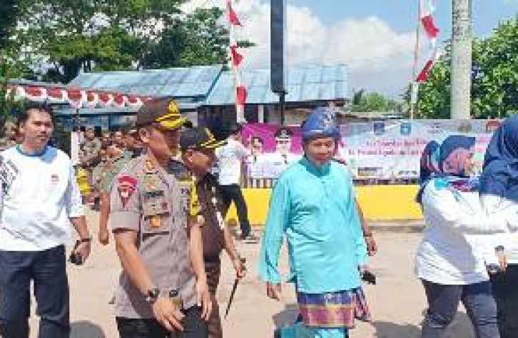 55 Personil gabungan Polres Bangka Tengah dan Polsek Koba Amankan Harganas ke-XXVI