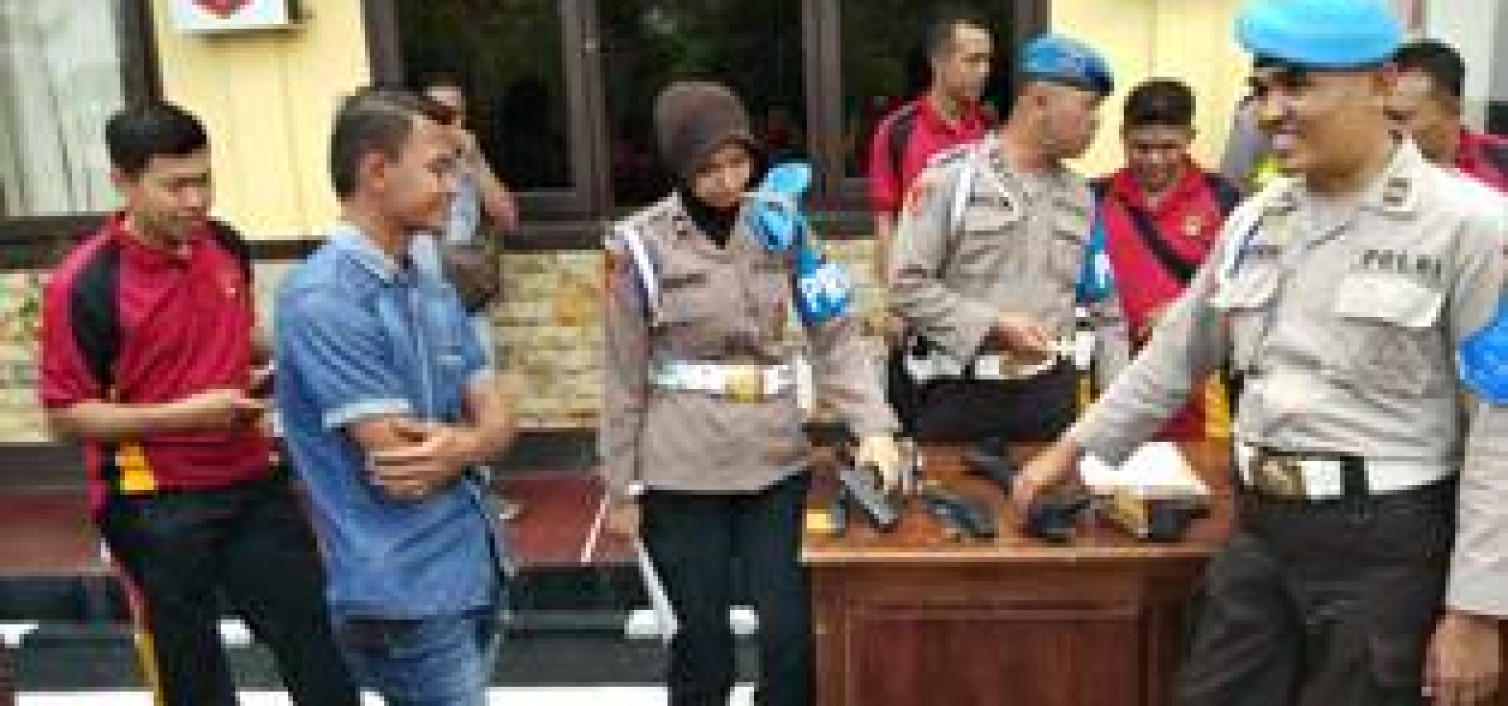 Propam Polda Kep Bangka Belitung Periksa Senjata Api Dinas Polres Bangka Tengah