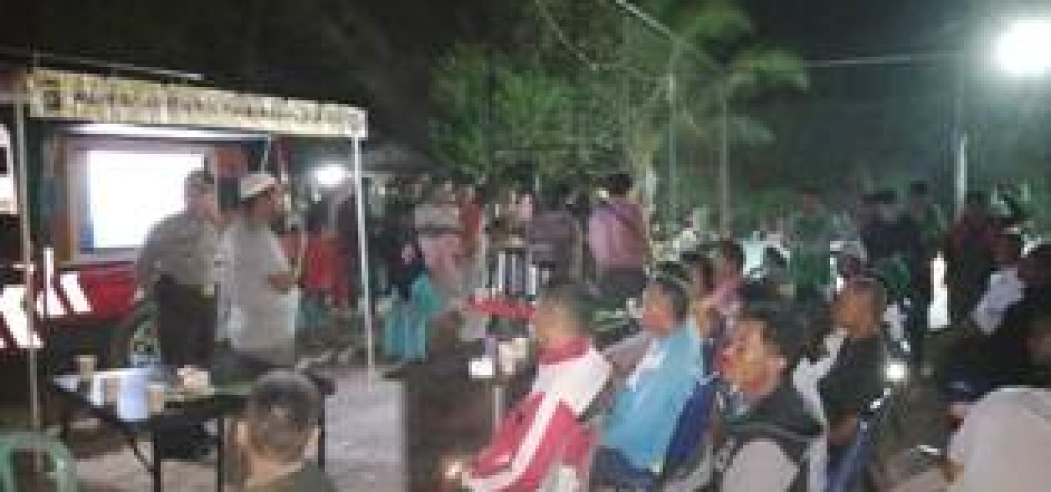 Warkop Kamtibmas Polres Bangka tengah Gelar FGD di Desa Nibung