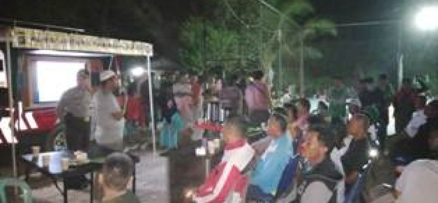 Warkop Kamtibmas Polres Bangka tengah Gelar FGD di Desa Nibung