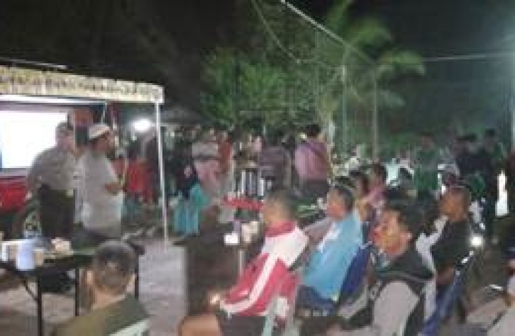 Warkop Kamtibmas Polres Bangka tengah Gelar FGD di Desa Nibung