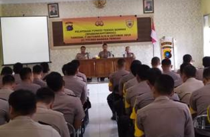 Kapolres Bangka tengah Buka Pelatihan Fungsi Teknis Binmas