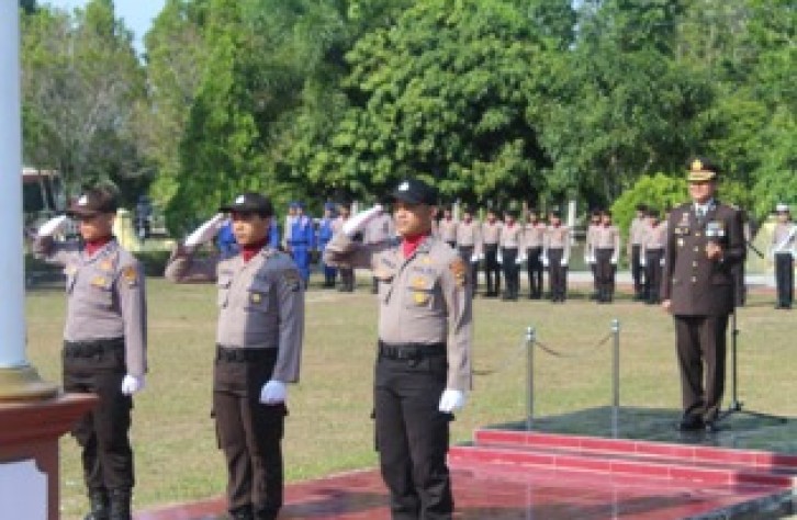 10 November, Polres Bangka Tengah Gelar Upacara Peringatan Hari Pahlawan