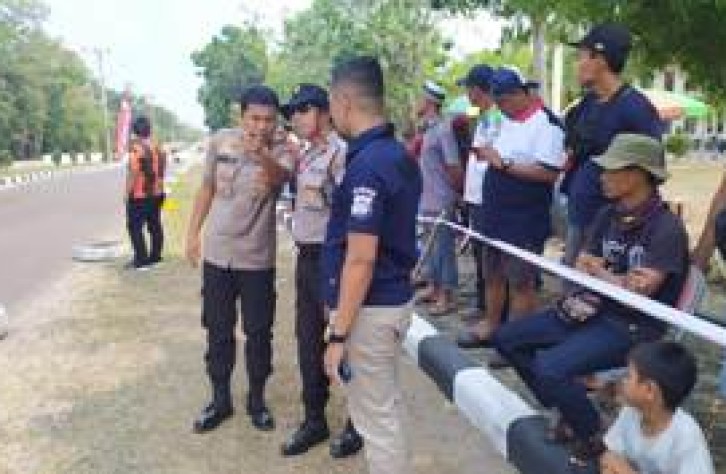 Polres Bangka tengah Laksanakan Pengamanan Pada Road race Piala Bupati