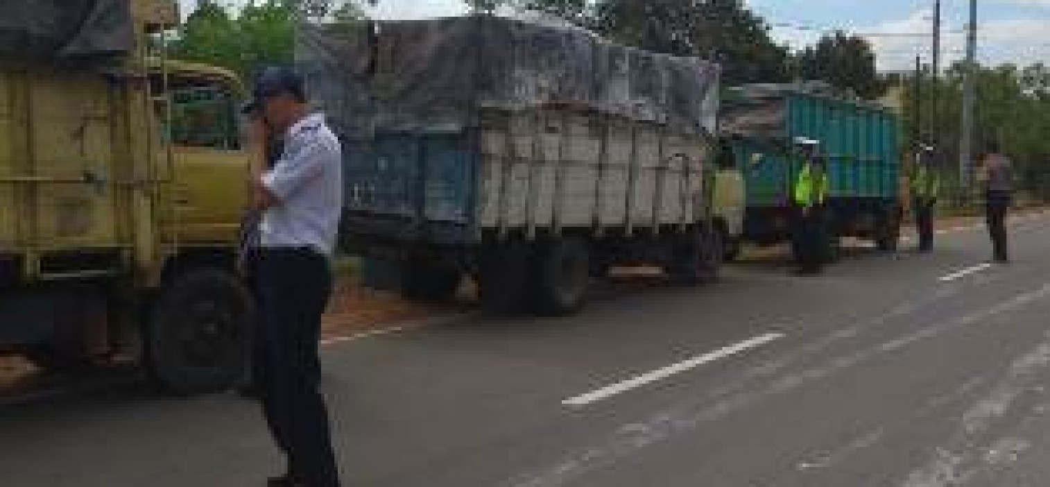 Bersama Dishub Bateng, Sat lantas Gelar Razia Gabungan
