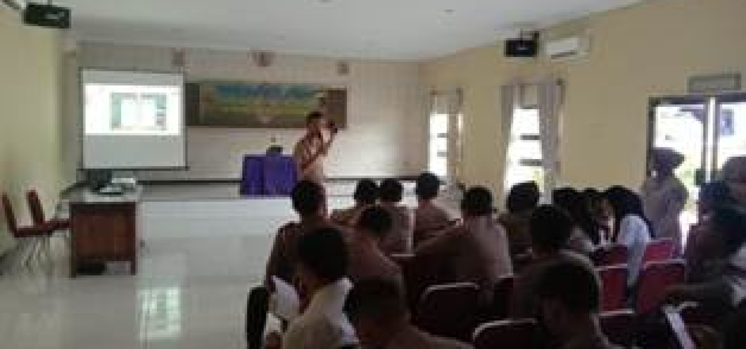 Polres Bangka Tengah Sosialisasikan Manajemen Personil Berbasis Online