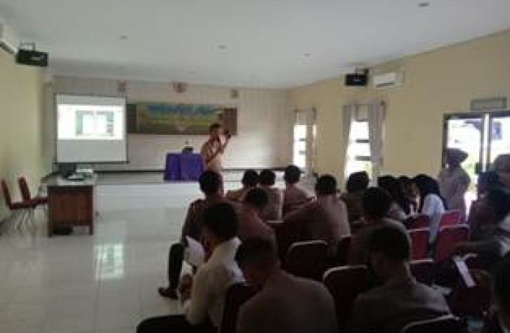 Polres Bangka Tengah Sosialisasikan Manajemen Personil Berbasis Online