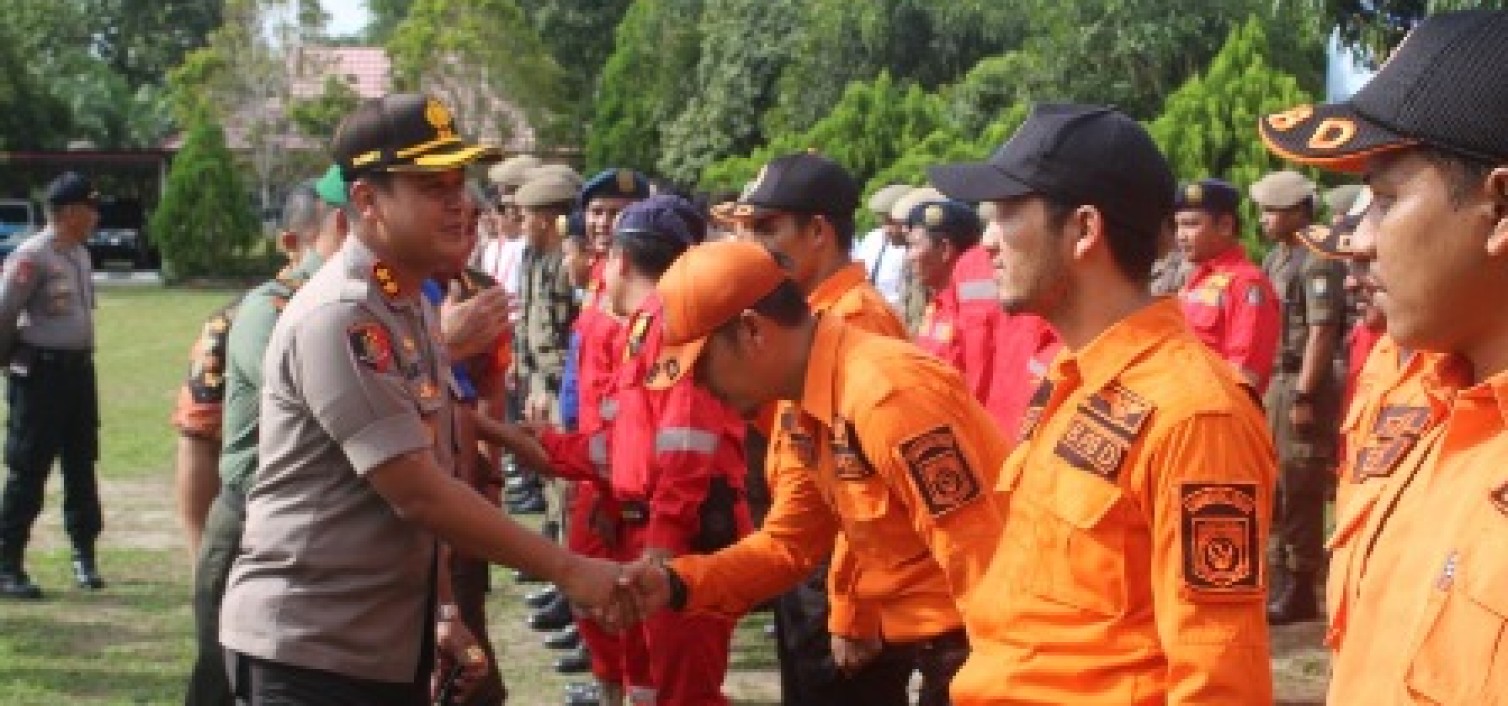 Polres Bangka Tengah Gelar Tim Terpadu Penanggulangan Bencana Alam