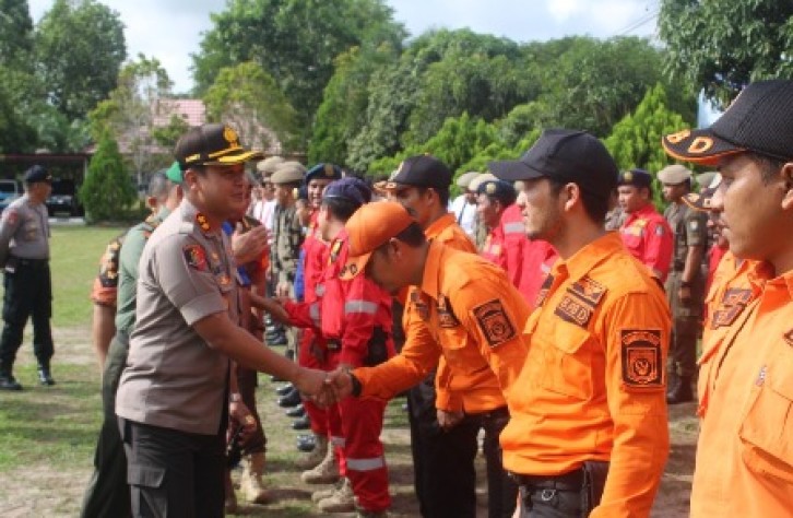Polres Bangka Tengah Gelar Tim Terpadu Penanggulangan Bencana Alam
