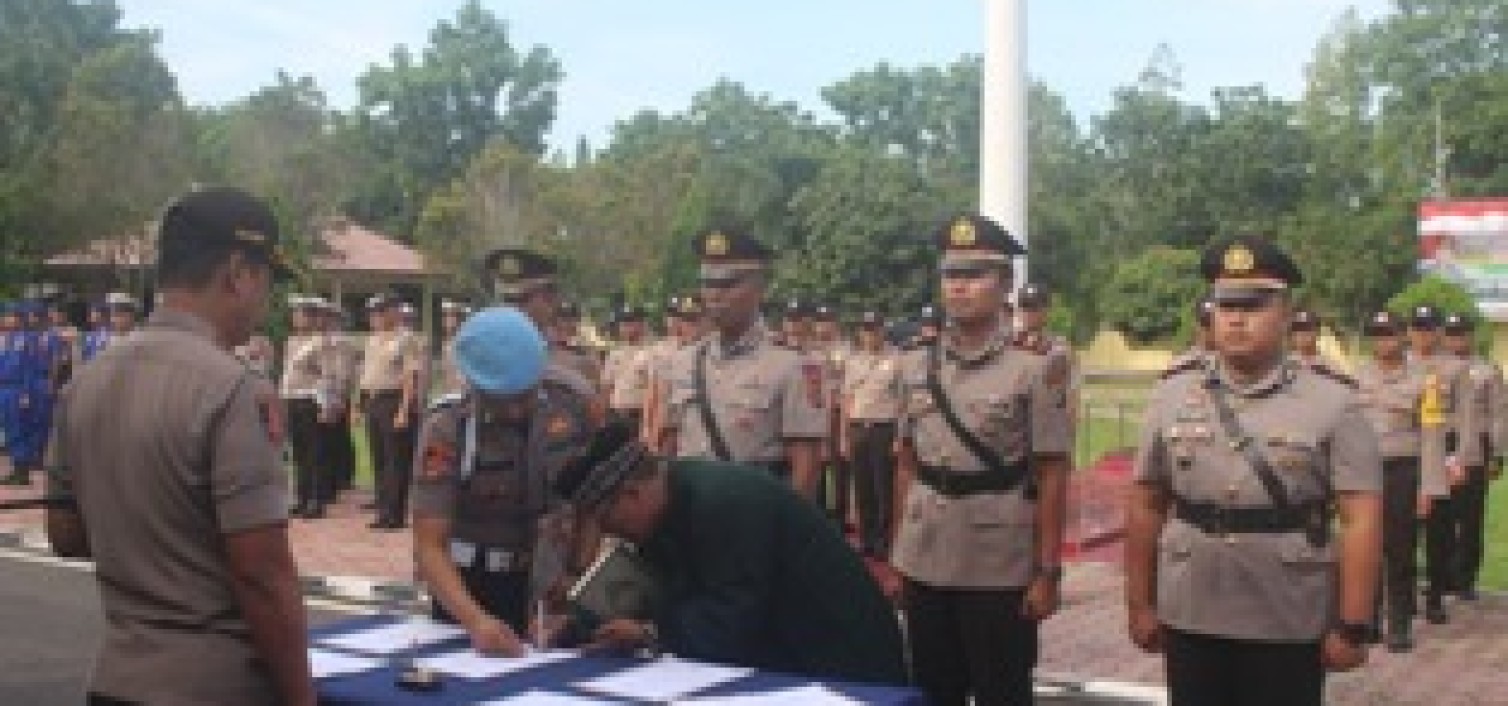 Kapolres Bangka tengah Lantik 2 Kapolsek Baru