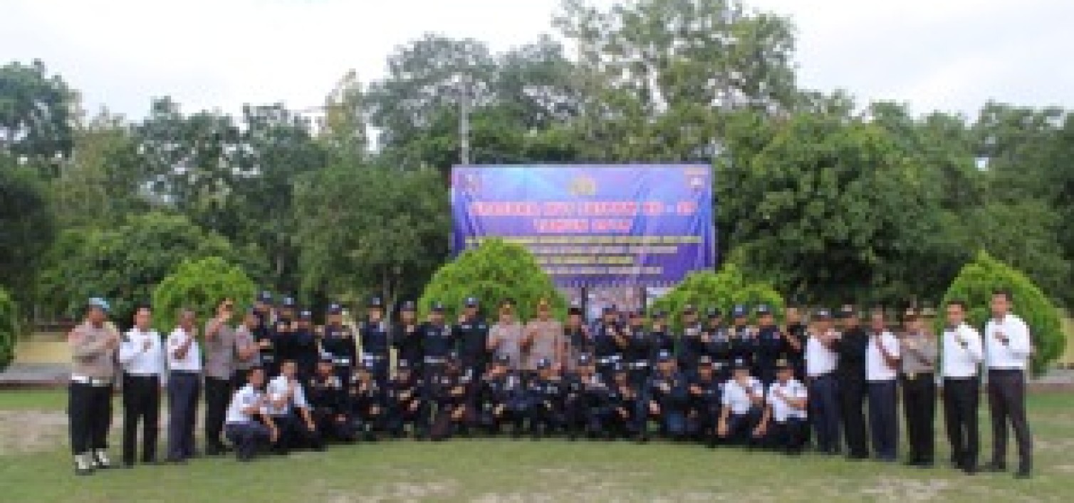 Upacara Hut Satpam, Kapolres Bateng : Tanamkan Kebanggaan dan Kehormatan