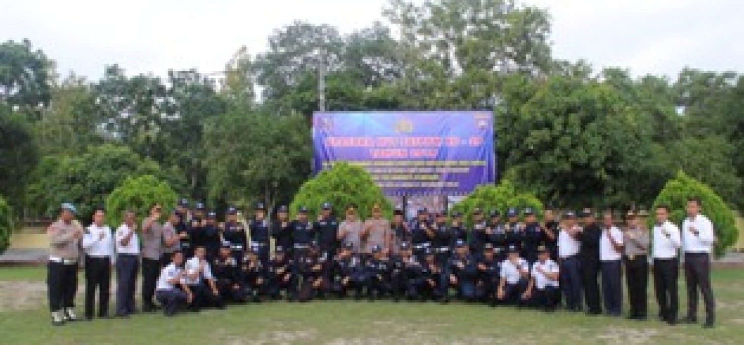 Upacara Hut Satpam, Kapolres Bateng : Tanamkan Kebanggaan dan Kehormatan