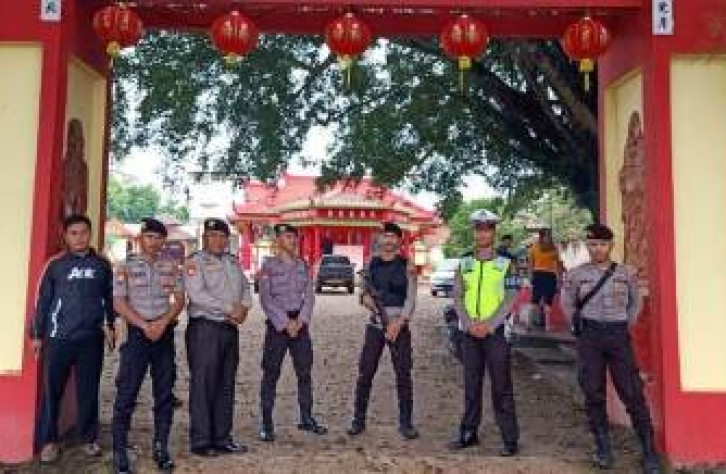 Kapolres Bangka Tengah Kerahkan 99 Personil Pengamanan Perayaan Imlek 2020