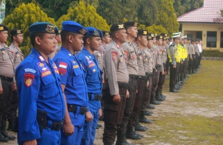 Upacara Bulanan, Kapolres Bateng : Anggota Harus Lebih Proaktif !