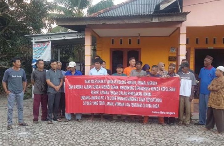 Masyarakat Mengapresiasi Kinerja Polres Bangka Tengah Tertibkan Tambang Ilegal