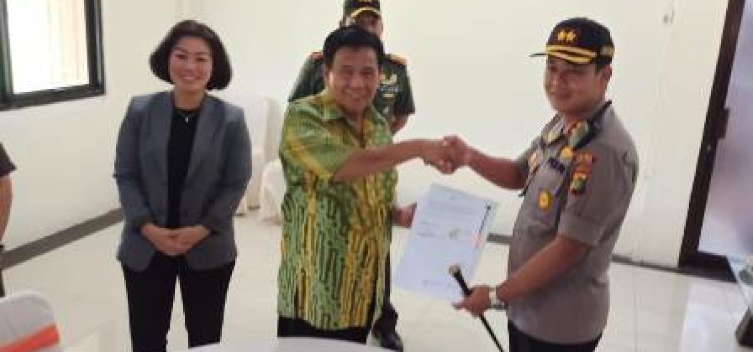 Polres Bangka Tengah Terima NPHD Pengamanan Pilkada 2020