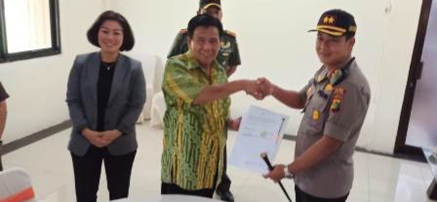 Polres Bangka Tengah Terima NPHD Pengamanan Pilkada 2020