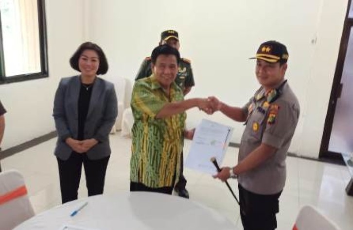 Polres Bangka Tengah Terima NPHD Pengamanan Pilkada 2020