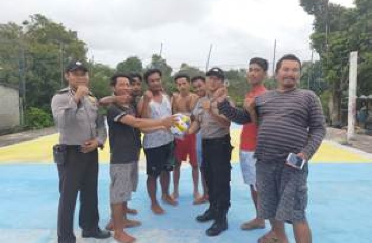 Polsek Lubuk Besar Rangkul Pemuda Dusun Sungai Tebuk