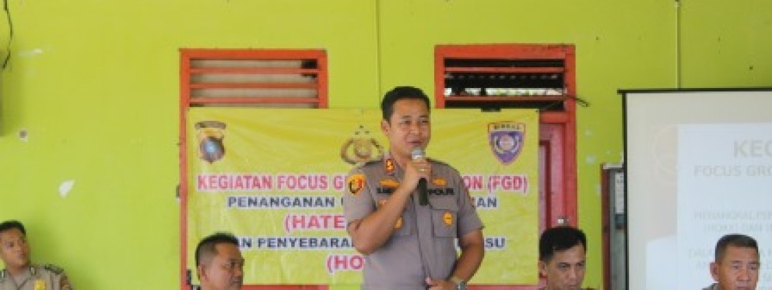 Kapolres Bateng Gelar FGD Cegah dan Tangkal Berita Hoax di Lubuk Besar