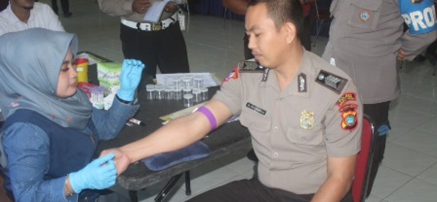 Personil Polres Bateng Jalani pemeriksaan kesehatan