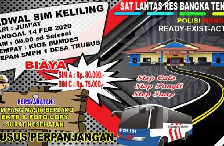 Sim Keliling Mampir Di Desa Terubus, Catat ! Waktunya