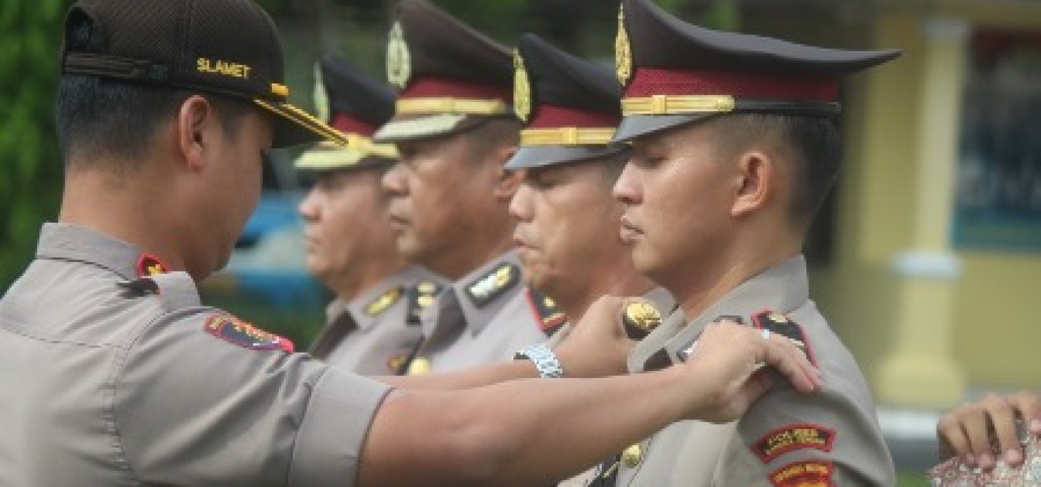 Kapolres Bangka tengah Gelar Sertijab Dua Pejabat Polres Bangka tengah