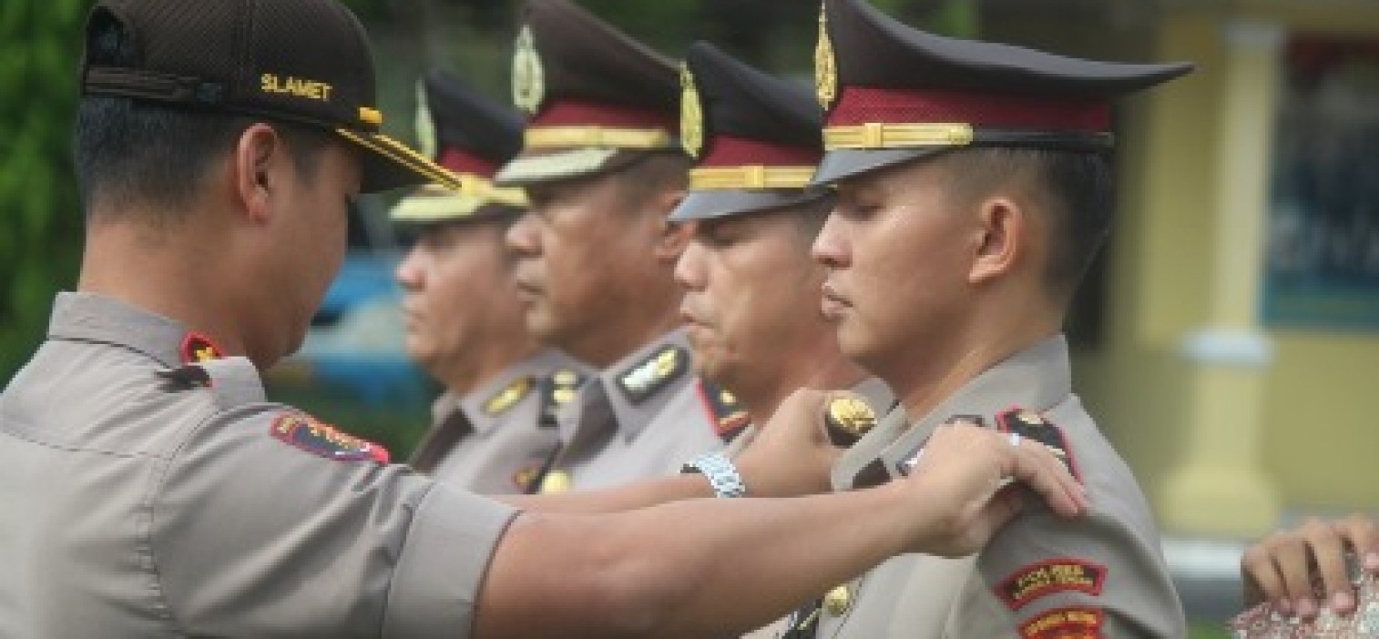 Kapolres Bangka tengah Gelar Sertijab Dua Pejabat Polres Bangka tengah