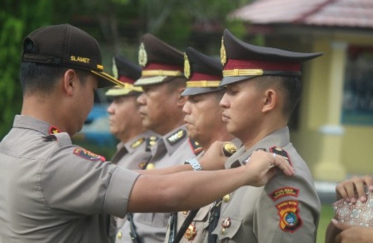Kapolres Bangka tengah Gelar Sertijab Dua Pejabat Polres Bangka tengah