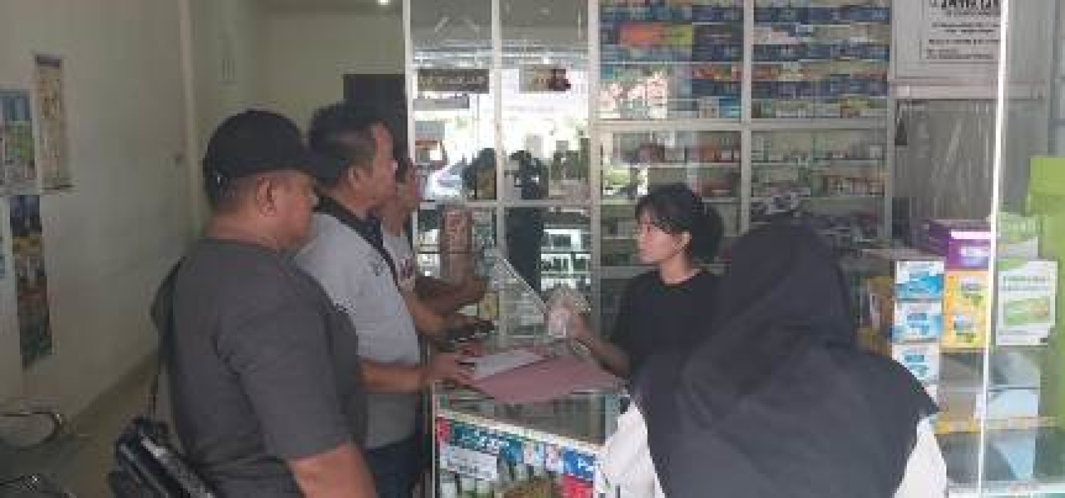 Polsek Koba turun Cek Ketersedian Masker