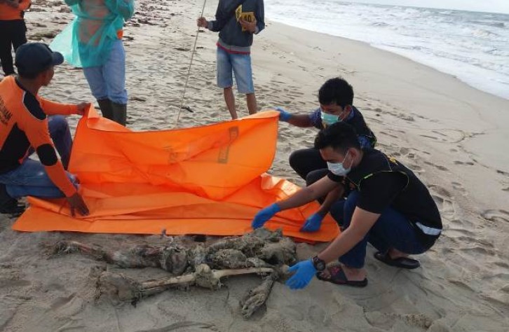 Pemulung Temukan Mayat tanpa Identitas dipersisir Pantai Gelam