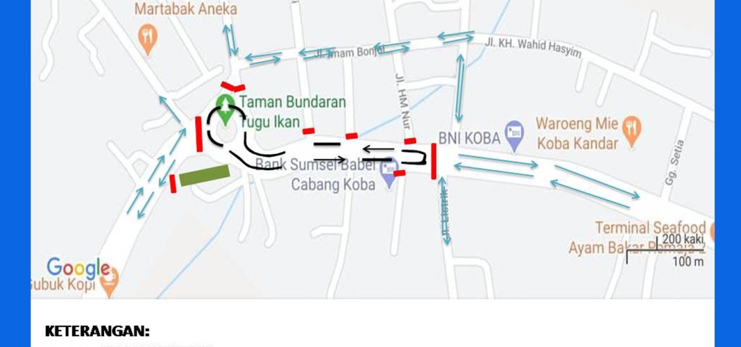 Berikut Rute Pengalihan Arus Lalu Lintas Selama Fun Road Race Di Bundaran ikan Koba