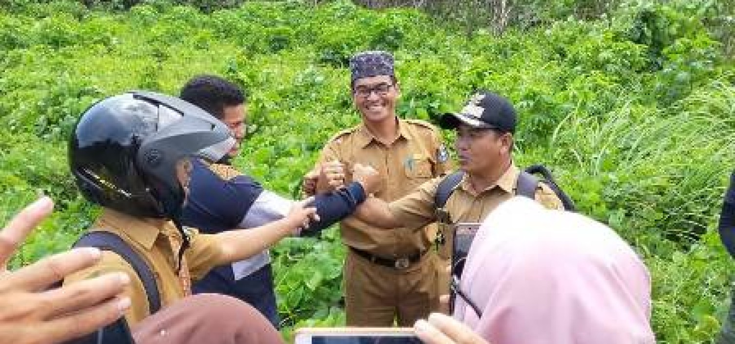 Sepakat ! Tapal Batas Desa Belilik, Desa Jelutung dan Desa Namang Ditentukan