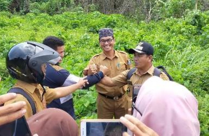 Sepakat ! Tapal Batas Desa Belilik, Desa Jelutung dan Desa Namang Ditentukan