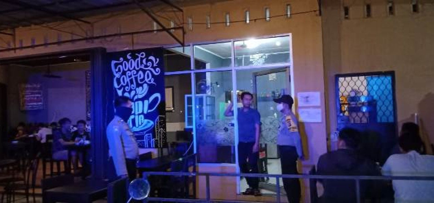 Polsek Koba Gencarkan Patroli Pembubaran Kerumunan Cegah Covid-19