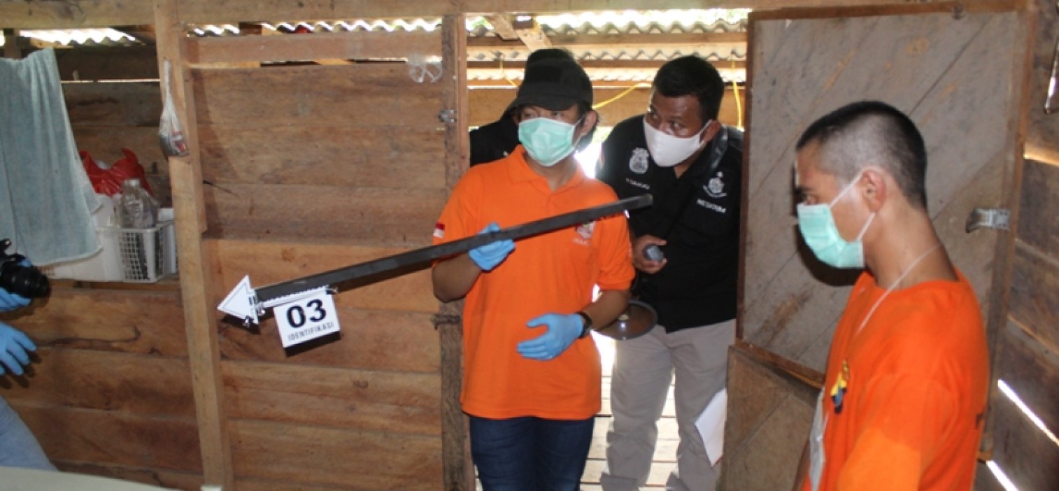 Didampingi Jaksa, Penyidik Gelar Rekontruksi Pembunuhan Di Belilik